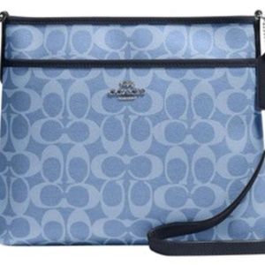 FILE CROSSBODY IN SIGNATURE CANVAS